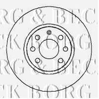 BORG & BECK bbd4253 -  Тормозной диск